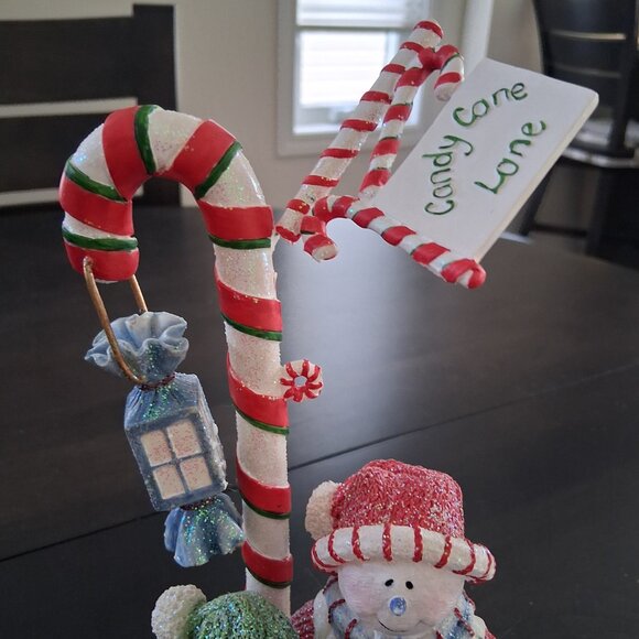 Betty Singer Collection Candy Can Lane Christmas Snowman Ornament - Picture 3 of 7